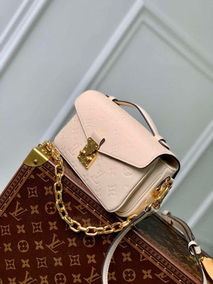 LV M22942 Louis Vuitton Pochette M¨¦tis East West Handbag Cr¨¨me Beige - Default Title - View 8