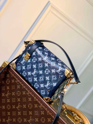 LV M22944 Louis Vuitton Side Trunk Handbag Blue - Default Title - View 1