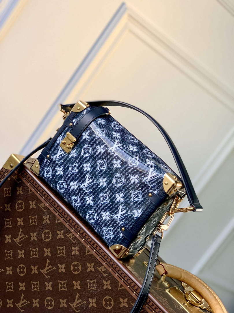 LV M22944 Louis Vuitton Side Trunk Handbag Blue - Default Title - View 1