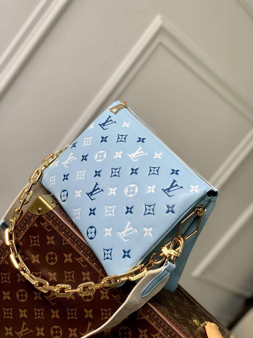 LV M22953 Louis Vuitton Coussin PM Tricolor Bag Blue - Default Title - View 3