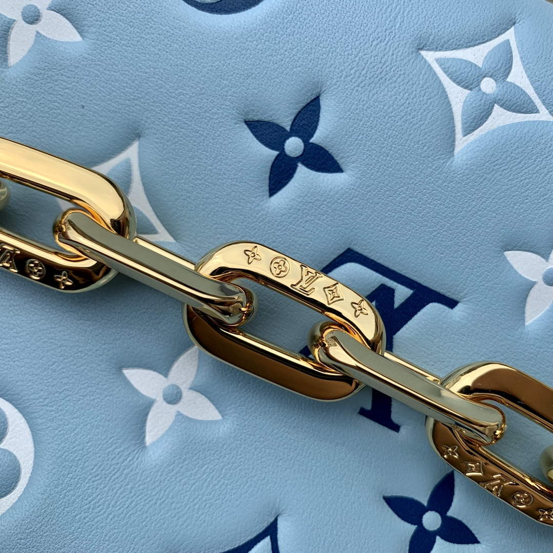 LV M22953 Louis Vuitton Coussin PM Tricolor Bag Blue - Default Title - View 5