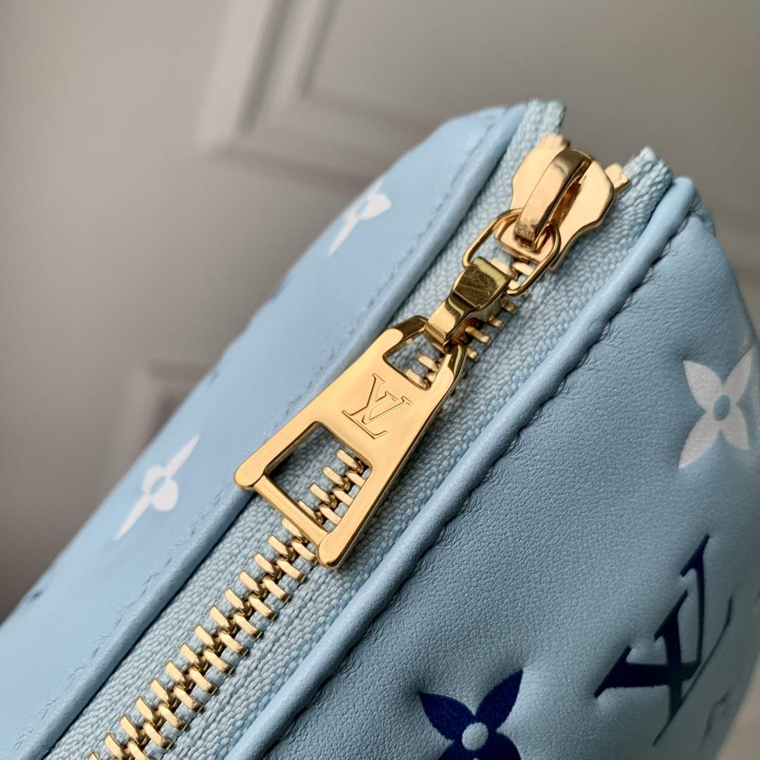 LV M22953 Louis Vuitton Coussin PM Tricolor Bag Blue - Default Title - View 9