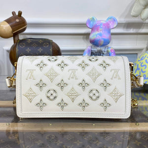 LV M22955 Louis Vuitton Dauphine East West Handbag Beige - Default Title - View 2