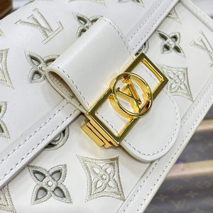 LV M22955 Louis Vuitton Dauphine East West Handbag Beige - Default Title - View 5