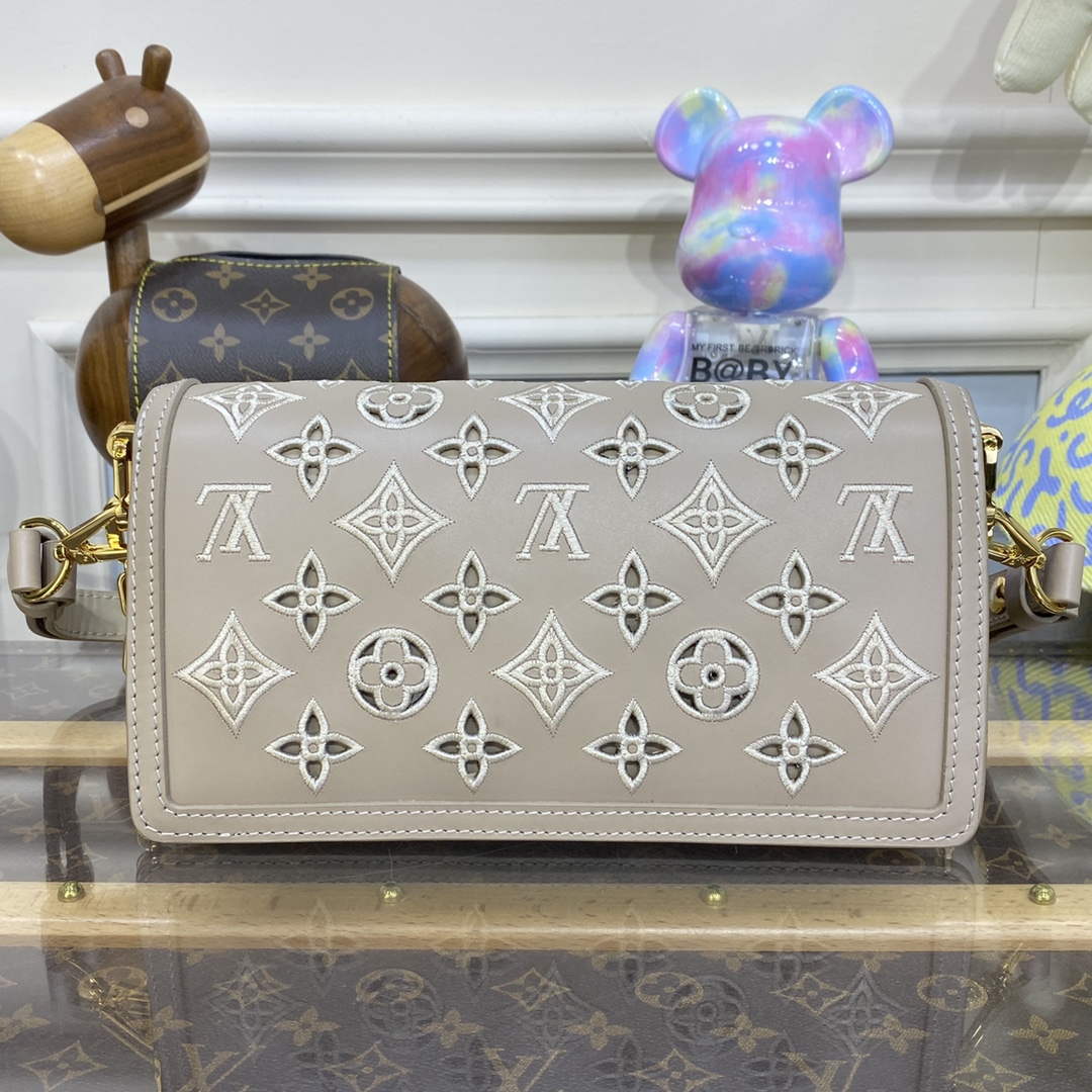 LV M22955 Louis Vuitton Dauphine East West Handbag Khaki - Default Title - View 2