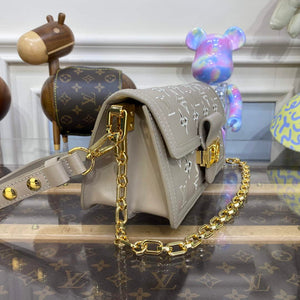 LV M22955 Louis Vuitton Dauphine East West Handbag Khaki - Default Title - View 3