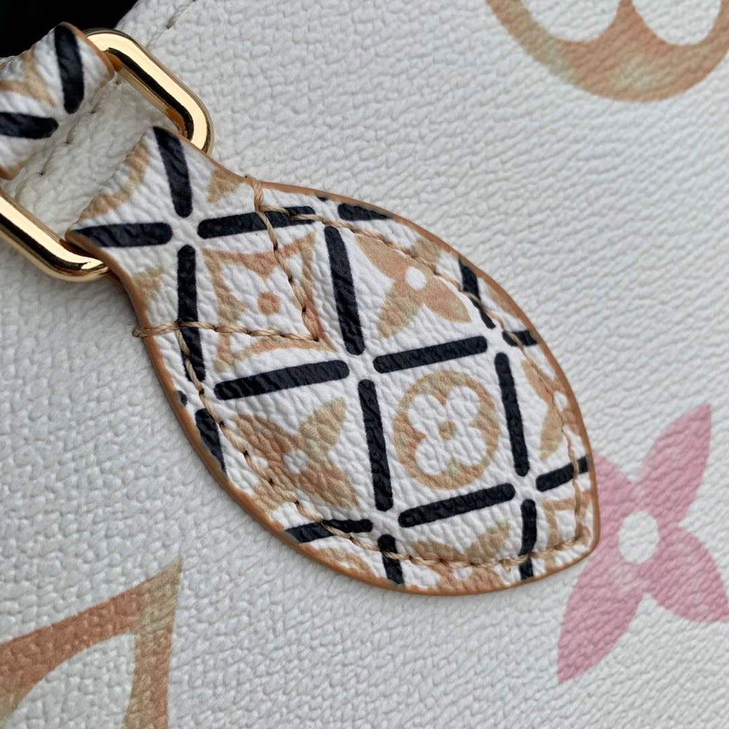 LV M22975 Louis Vuitton OnTheGo MM Tote Bag Beige