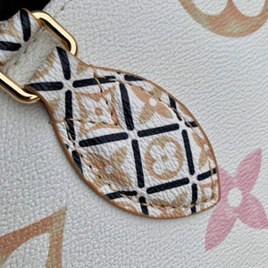 LV M22975 Louis Vuitton OnTheGo MM Tote Bag Beige - Default Title - View 9