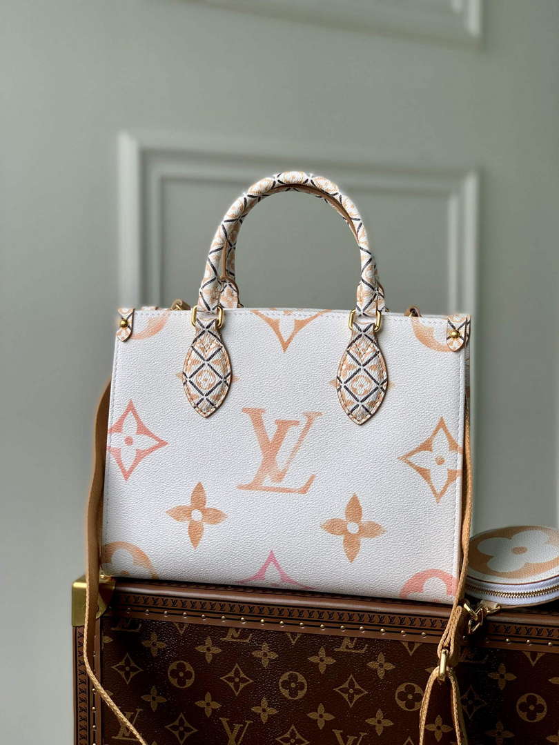LV M22976 Louis Vuitton OnTheGo PM Handbag Beige - Default Title - View 1