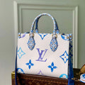LV M22976 Louis Vuitton OnTheGo PM Handbag Blue - Default Title - View 1