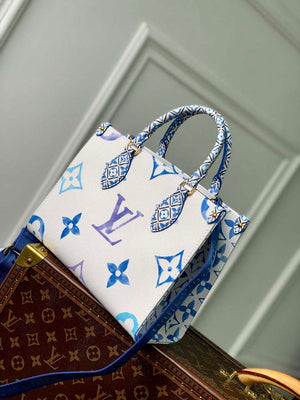 LV M22976 Louis Vuitton OnTheGo PM Handbag Blue - Default Title - View 3