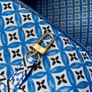 LV M22979 Louis Vuitton Neverfull MM Tote Bag Blue - Default Title - View 6