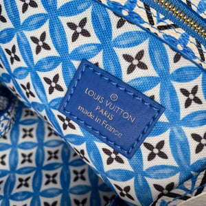 LV M22979 Louis Vuitton Neverfull MM Tote Bag Blue - Default Title - View 8