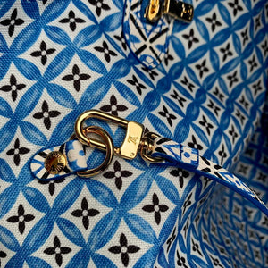 LV M22979 Louis Vuitton Neverfull MM Tote Bag Blue - Default Title - View 9