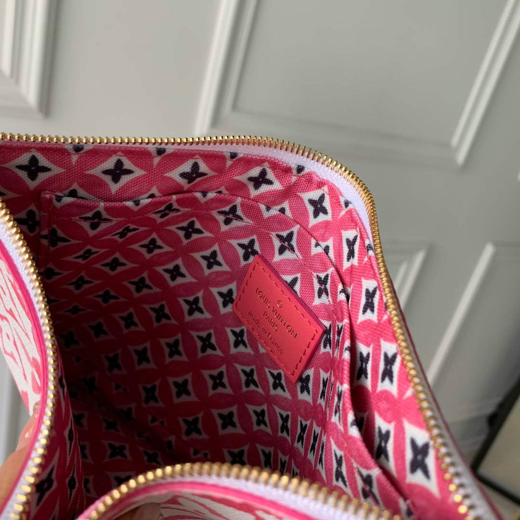 LV M22980 Louis Vuitton Neverfull MM Tote Bag Pink