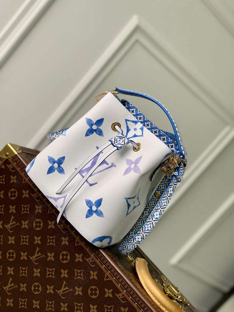 LV M22986 Louis Vuitton N¨¦ono¨¦ BB Bucket Bag Bule