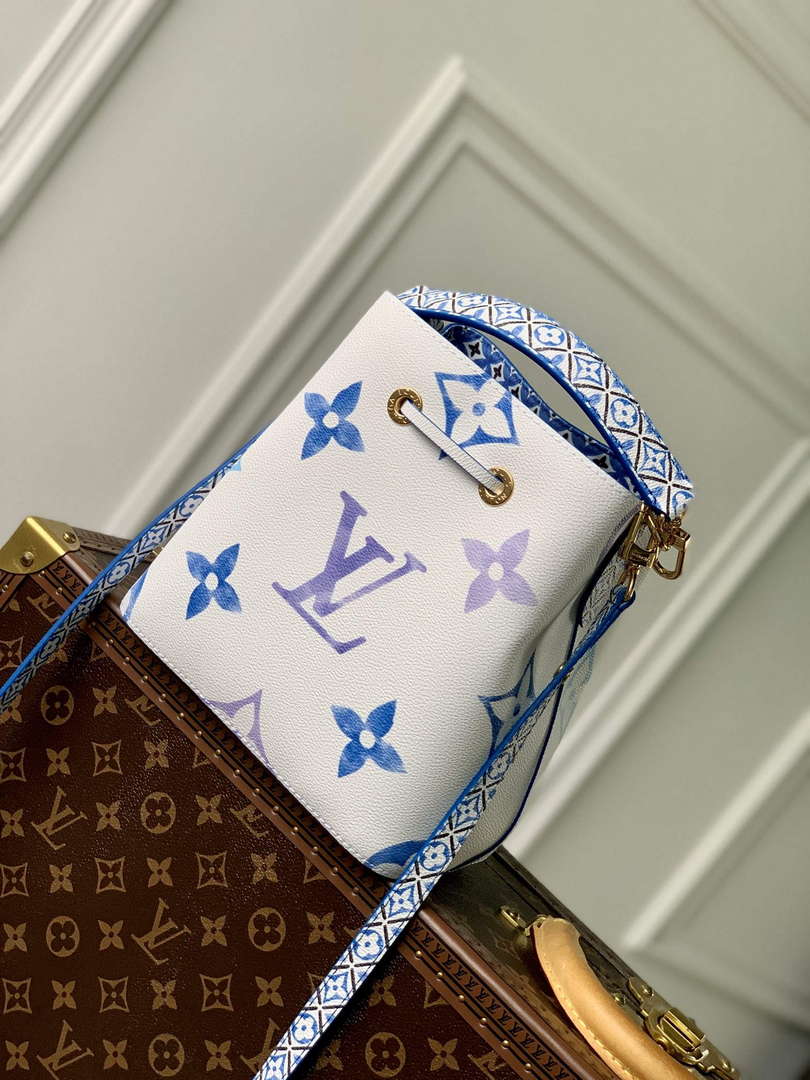 LV M22986 Louis Vuitton N¨¦ono¨¦ BB Bucket Bag Bule