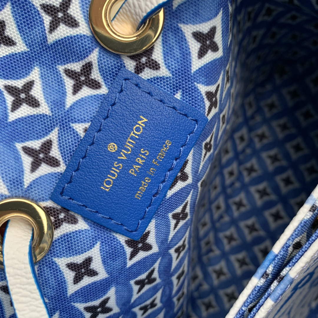 LV M22986 Louis Vuitton N¨¦ono¨¦ BB Bucket Bag Bule