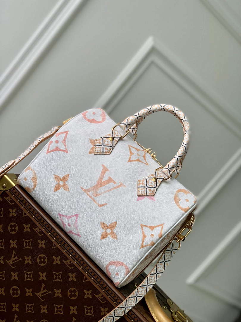 LV M22987 Louis Vuitton Speedy Bandouliere  25 Handbag Beige - Default Title - View 1
