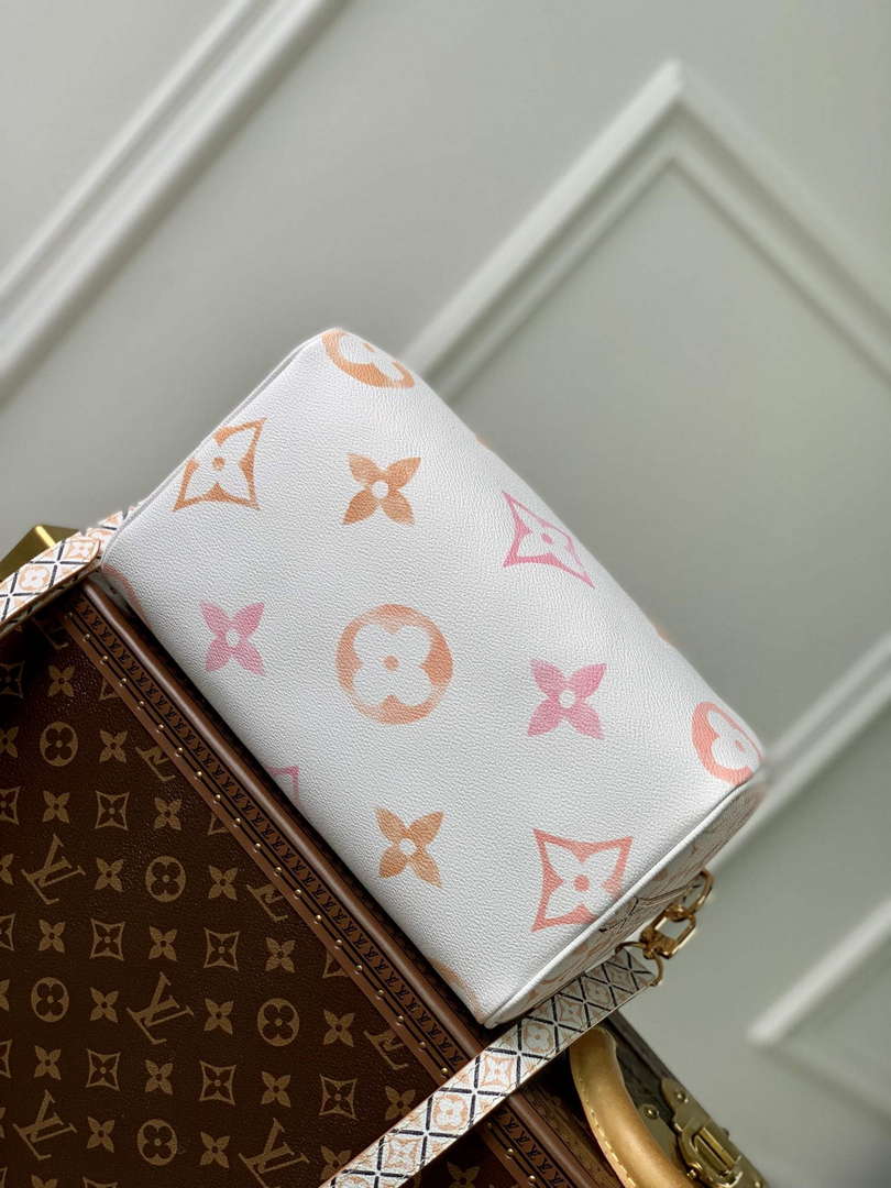 LV M22987 Louis Vuitton Speedy Bandouliere  25 Handbag Beige