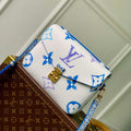 LV M23055 Louis Vuitton Pochette M¨¦tis MM Handbag Blue - Default Title - View 1