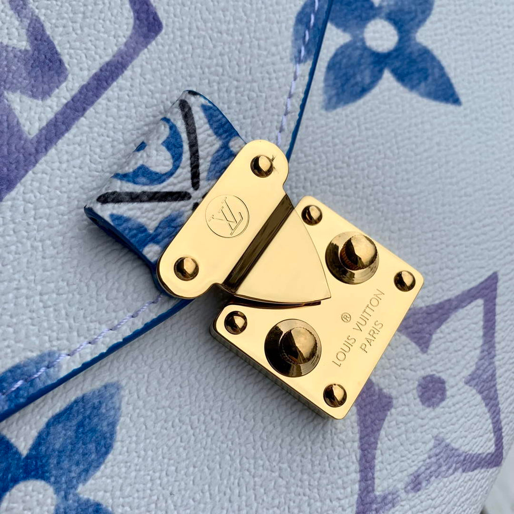 LV M23055 Louis Vuitton Pochette M¨¦tis MM Handbag Blue