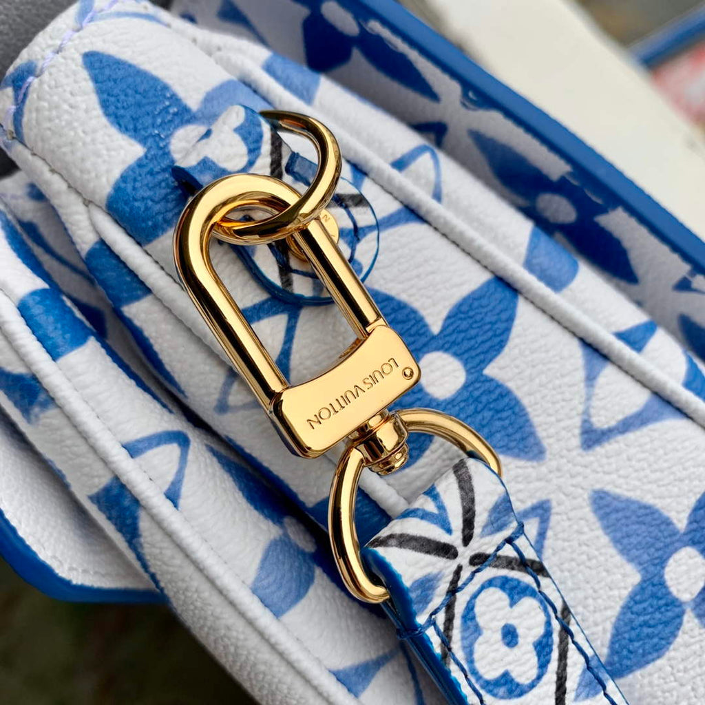 LV M23055 Louis Vuitton Pochette M¨¦tis MM Handbag Blue