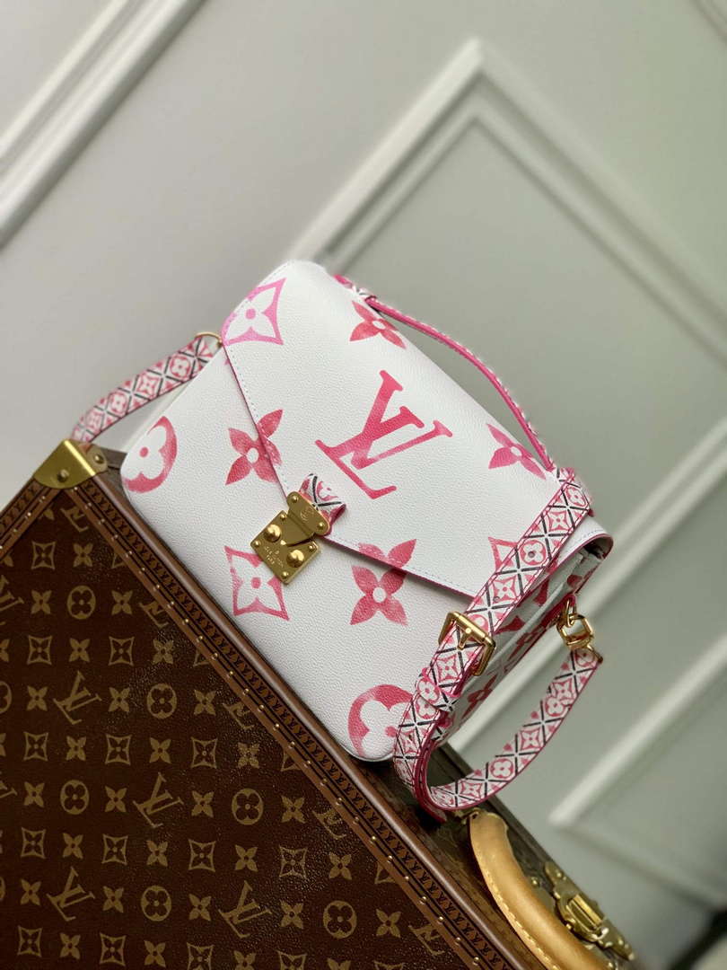 LV M23055 Louis Vuitton Pochette M¨¦tis MM Handbag Pink
