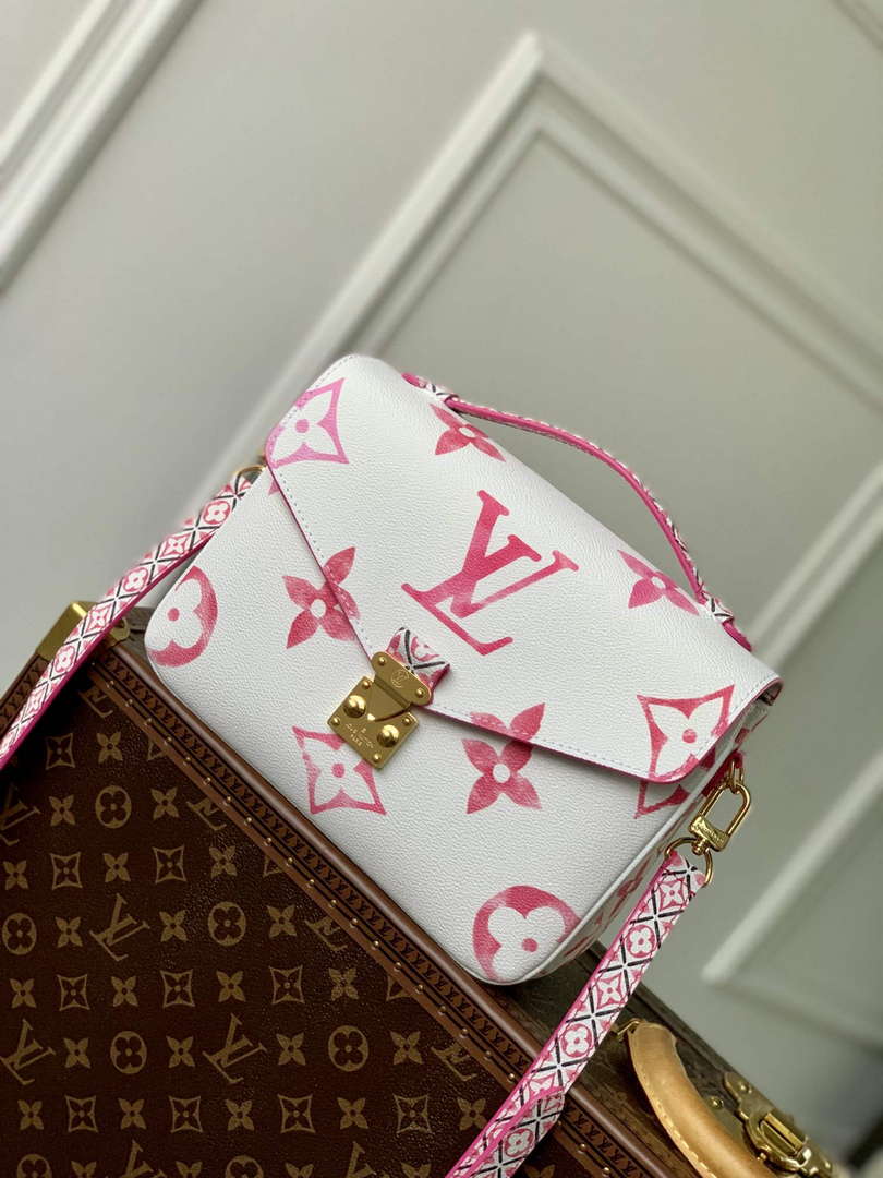 LV M23055 Louis Vuitton Pochette M¨¦tis MM Handbag Pink