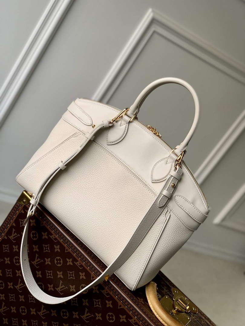 LV M23061 Louis Vuitton Lock It MM Bag Cr¨¨me Beige