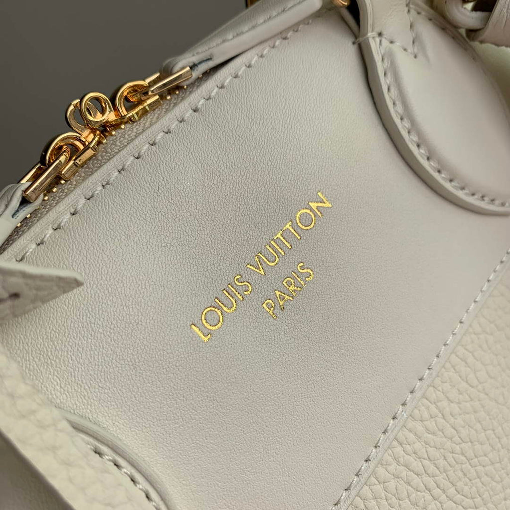LV M23061 Louis Vuitton Lock It MM Bag Cr¨¨me Beige