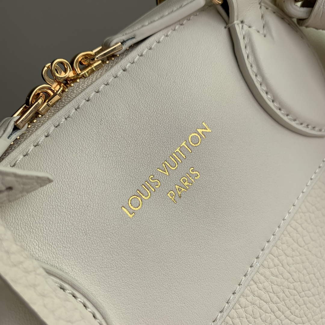 LV M23061 Louis Vuitton Lock It MM Bag Cr¨¨me Beige