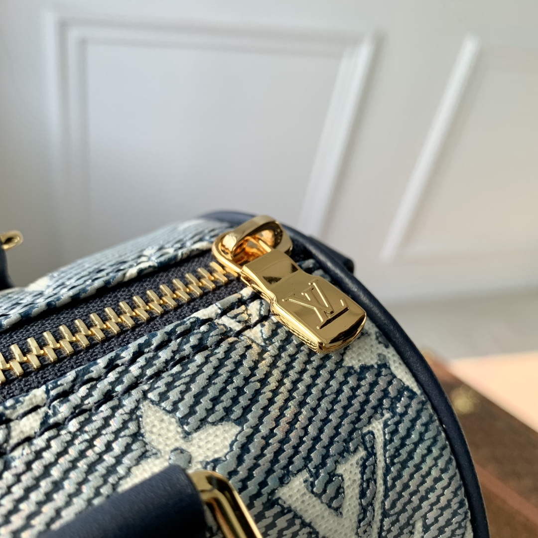 LV M23069 Louis Vuitton Speedy Bandouliere 20 Handbag Blue