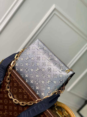 LV M23071 Louis Vuitton Coussin PM Handbag Blue - Default Title - View 1