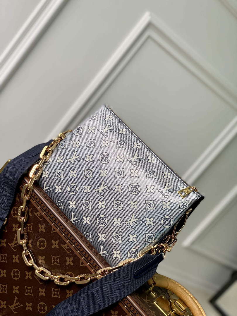 LV M23071 Louis Vuitton Coussin PM Handbag Blue - Default Title - View 1