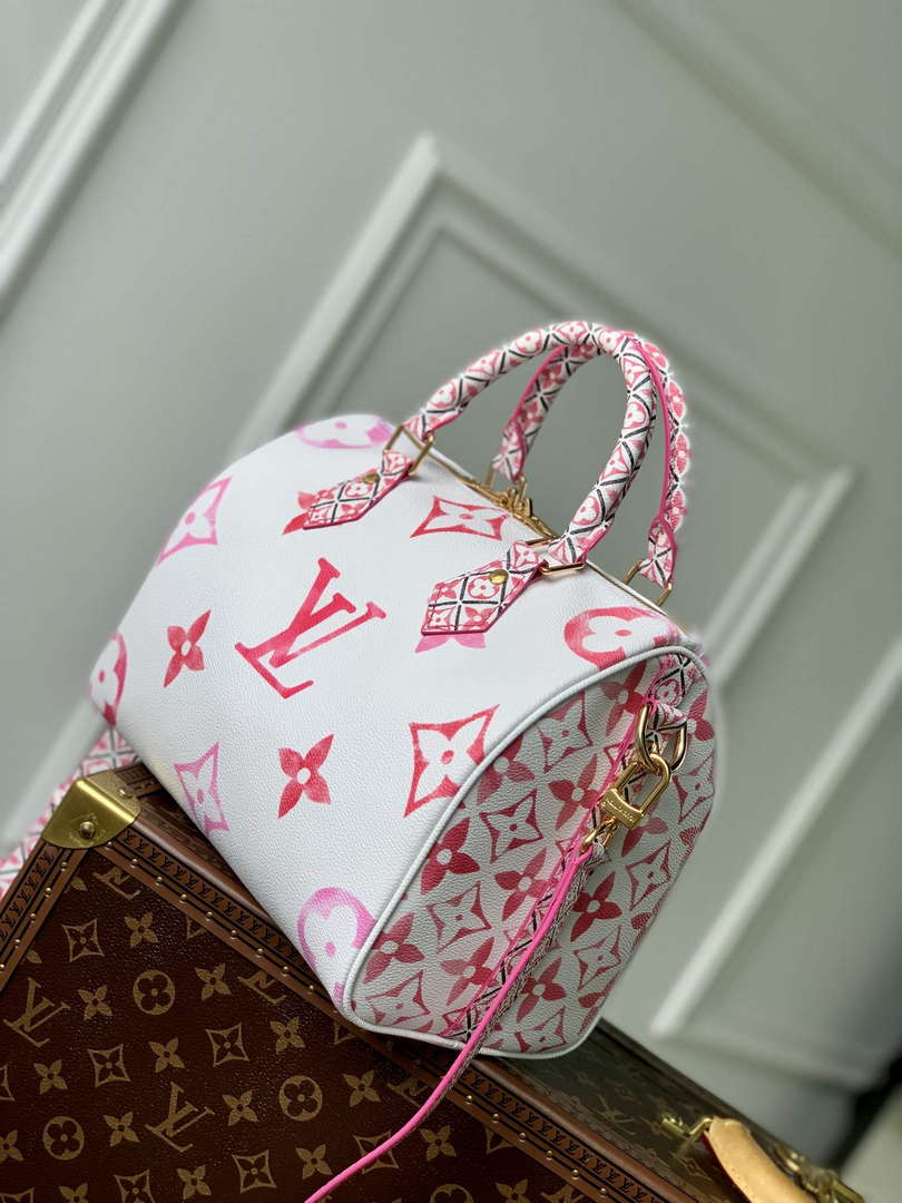 LV M23073 Louis Vuitton Speedy Bandouliere 25 Handbag Pink - Default Title - View 3