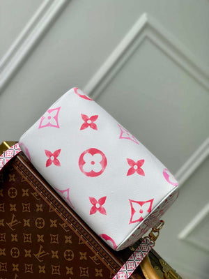 LV M23073 Louis Vuitton Speedy Bandouliere 25 Handbag Pink - Default Title - View 4