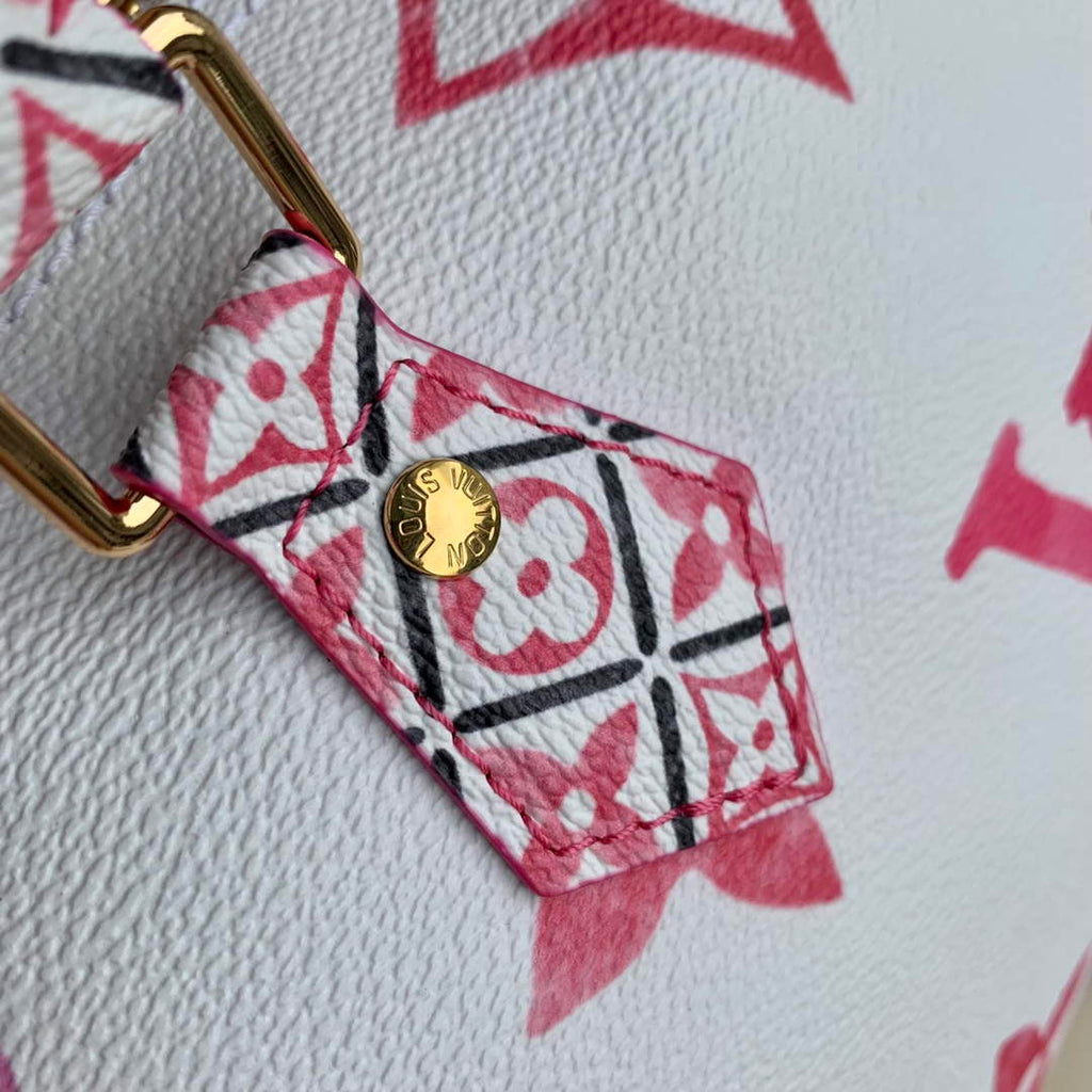 LV M23073 Louis Vuitton Speedy Bandouliere 25 Handbag Pink