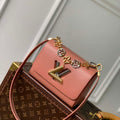 LV M23074 Louis Vuitton Twist PM Handbag Pink - Default Title - View 1