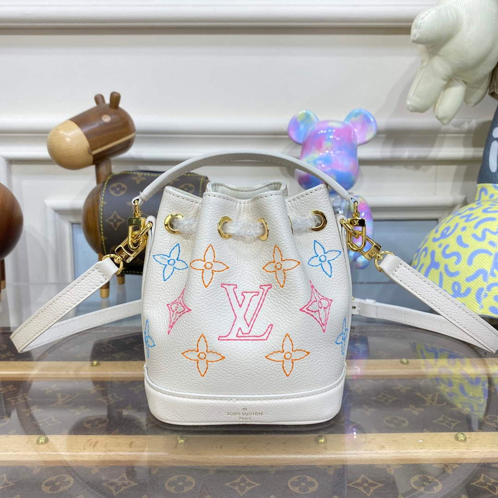 LV M23088 Louis Vuitton Nano No¨¦ Handbag Beige