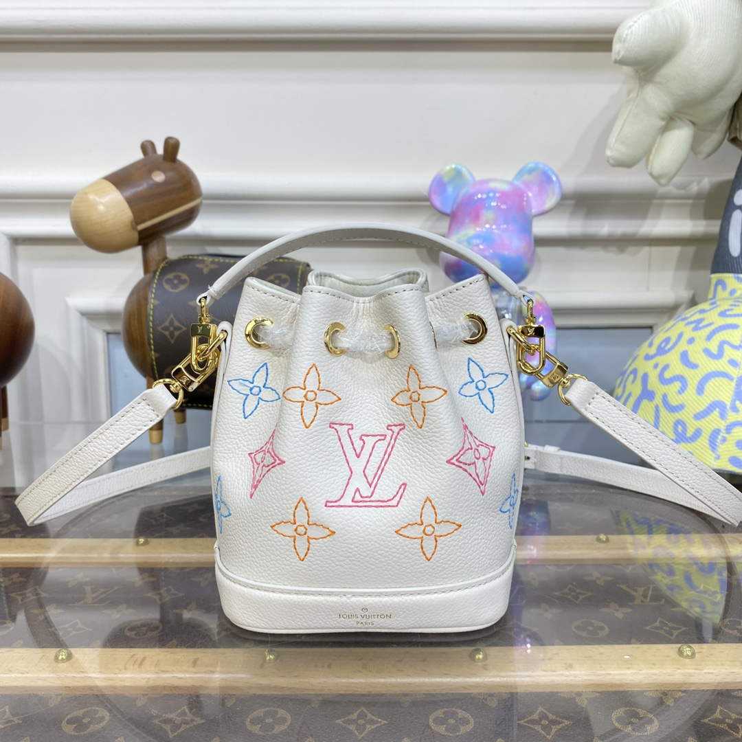 LV M23088 Louis Vuitton Nano No¨¦ Handbag Beige