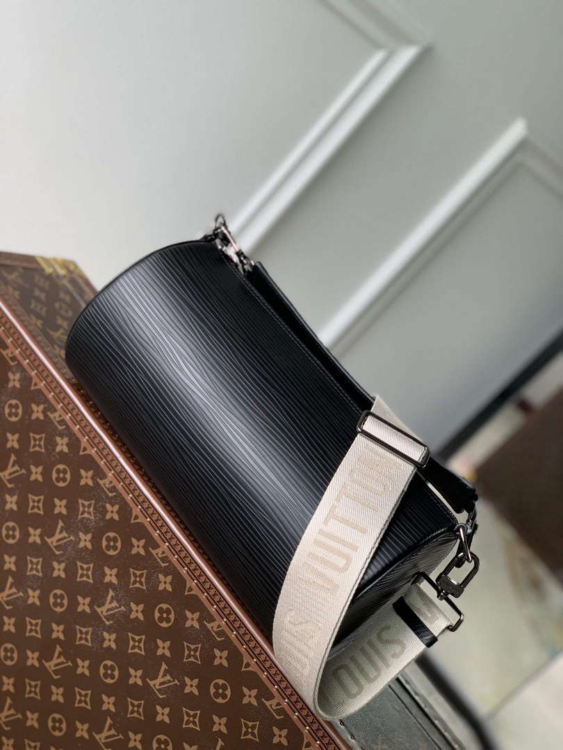 LV M23092 Louis Vuitton Soft Polochon Cross-body Bag Black - Default Title - View 2