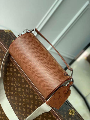 LV M23092 Louis Vuitton Soft Polochon Cross-body Bag Cognac - Default Title - View 1