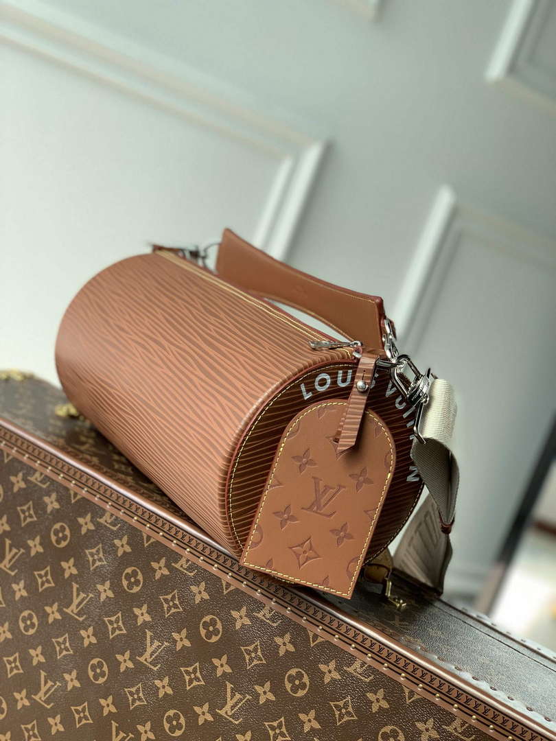 LV M23092 Louis Vuitton Soft Polochon Cross-body Bag Cognac - Default Title - View 3