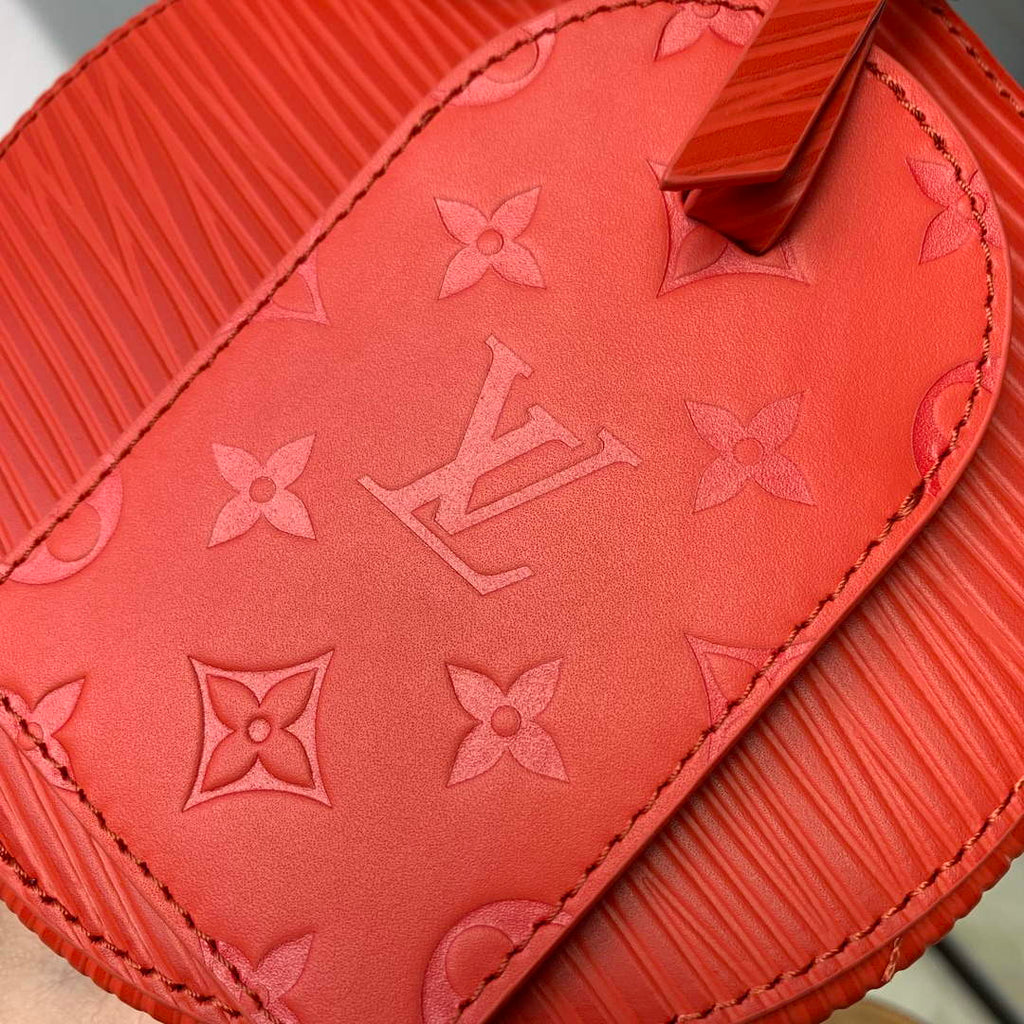 LV M23092 Louis Vuitton Soft Polochon Cross-body Bag Red