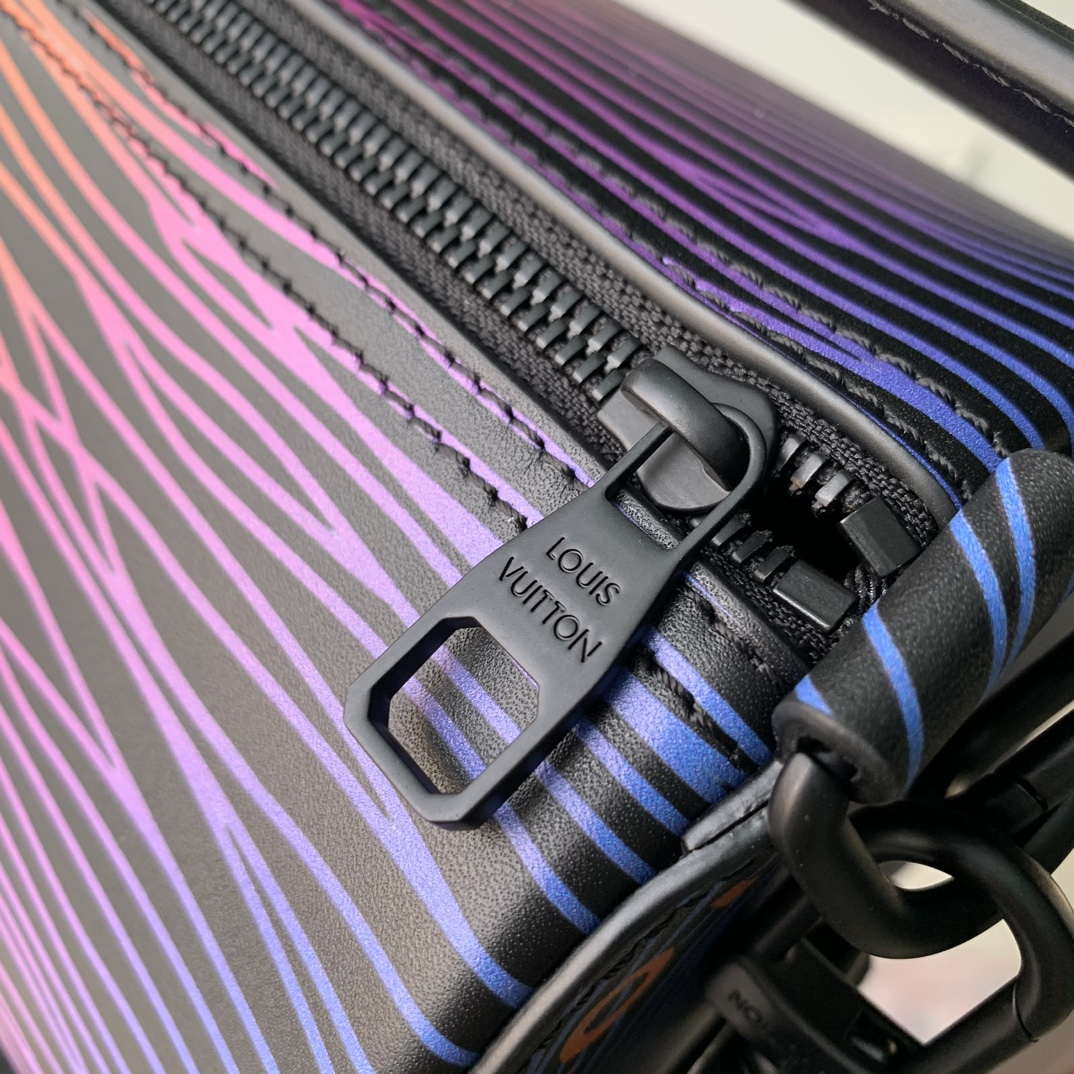 LV M23093 Louis Vuitton Soft Polochon Epi XL Leather Bag Gradient Electric Sun Multicolor - Default Title - View 7