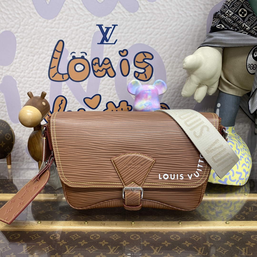 LV M23097 Louis Vuitton Montsouris Messenger Bag Cognac - Default Title - View 1