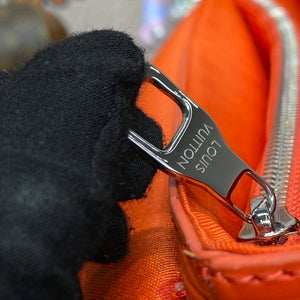 LV M23097 Louis Vuitton Montsouris Messenger Bag Orange - Default Title - View 7