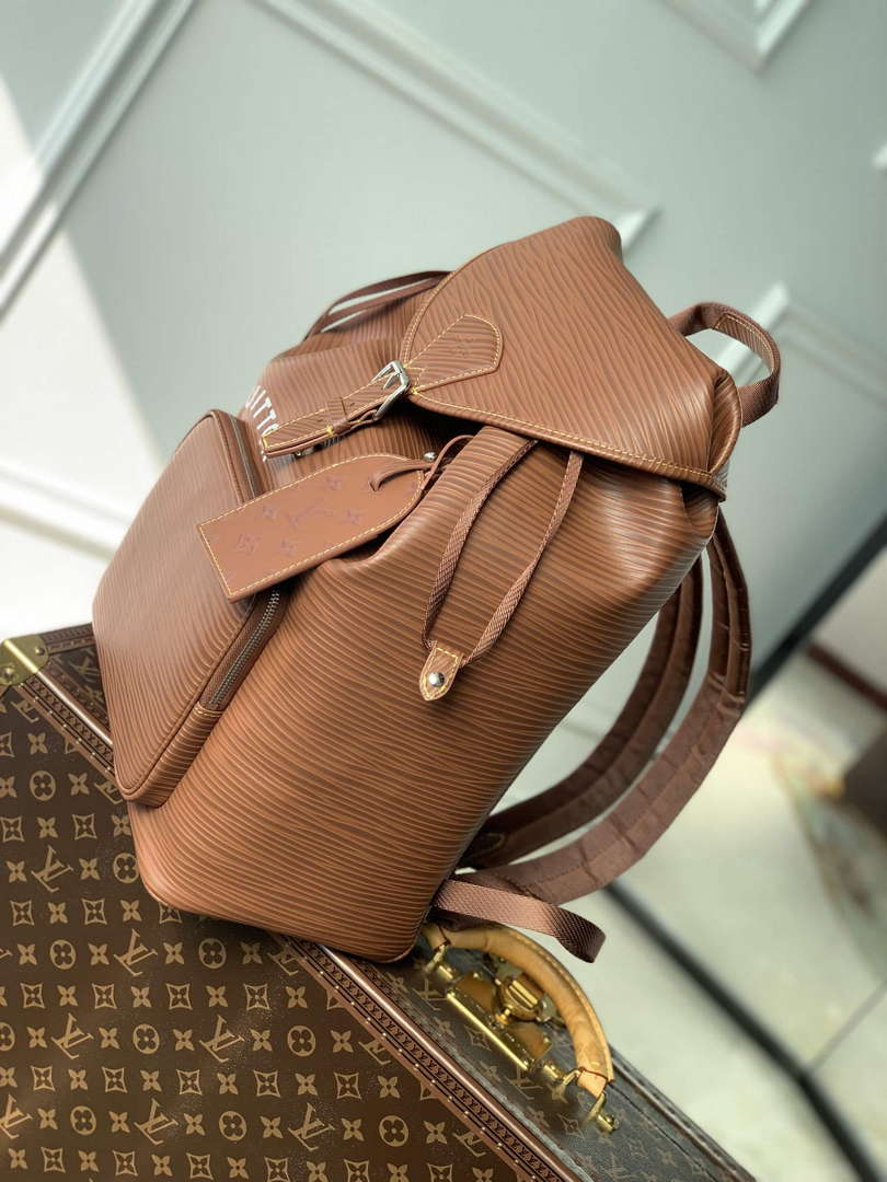 LV M23099 Louis Vuitton Montsouris Backpack Bag Cognac - Default Title - View 2