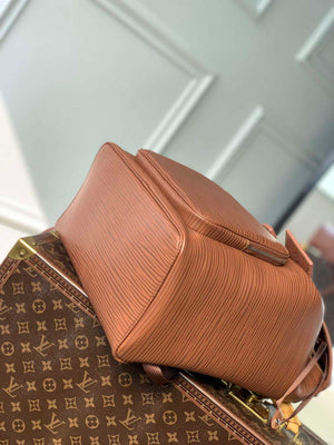 LV M23099 Louis Vuitton Montsouris Backpack Bag Cognac - Default Title - View 4
